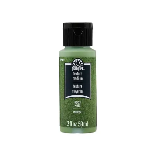pasta textura acrilica textured medium acrylic moss fok art efecto musgo x2oz 59ml 0