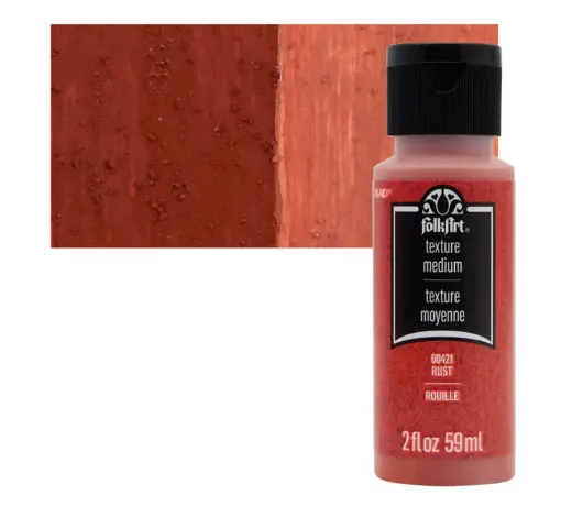 pasta textura acrilica textured medium acrylic rust fok art efecto oxido desgastado x2oz 59ml 0