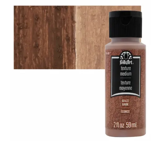 pasta textura acrilica textured medium acrylic bark fok art efecto corteza x2oz 59ml 0