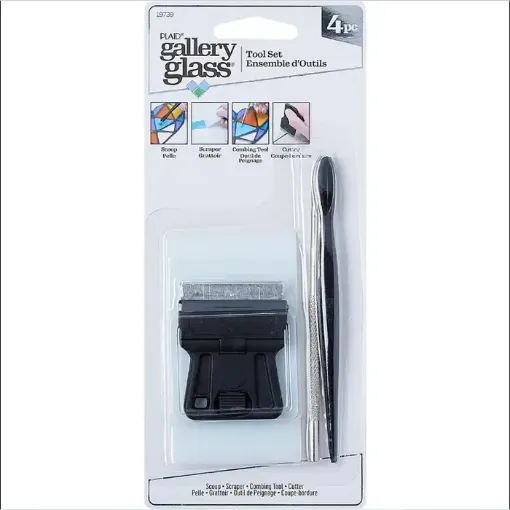 set 4 herramientas para vitral premium gallery glass tool set folk art 0