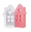 molde silicona para velas masas resina epoxi modelo casita corazon medida 84x57x21mms 0