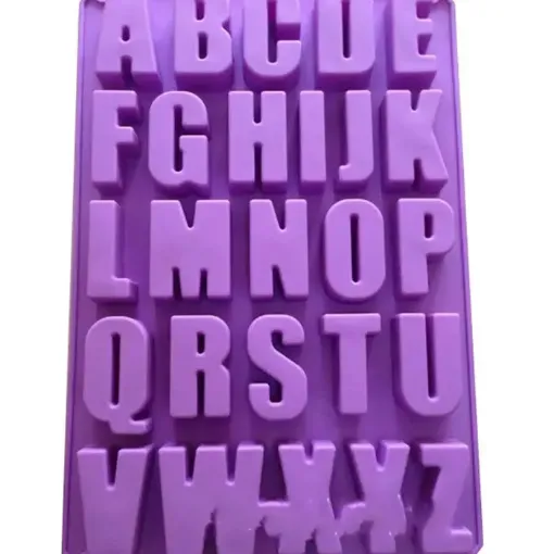 molde silicona para resina modelo abecedario alfabeto letras mayusculas 55mm medida 340x225x25mms 0