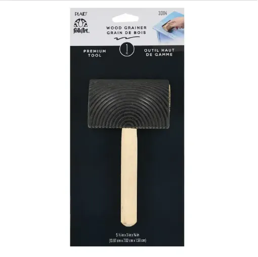 veteador para efecto madera wood graining tool plaid medida 14x5 5cms 0