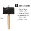 veteador para efecto madera wood graining tool plaid medida 14x5 5cms 2