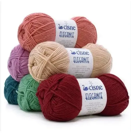lana 100 acrilica cisne elegance corrente 100gr 180mts tex 550 variedad colores 0