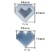 molde silicona para resina epoxi modelo caja potiche corazon lego tapa medida 89x96x40mms 1