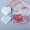 molde silicona para resina epoxi modelo caja potiche corazon lego tapa medida 89x96x40mms 2