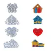 molde silicona grado alimenticio para resina epoxi modelo portallaves casita familia 99x165x10mms 1