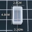 molde silicona para resina epoxi jabones velas modelo base rectangular medida 48x28x22mm 0
