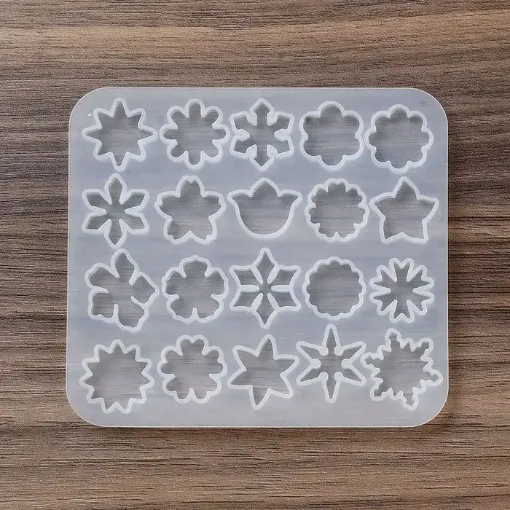 molde silicona para resina epoxi modelo pendientes caravanas 20x5mms x20 formas 85x95x5mms 0