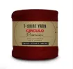 trapillo premium circulo 25mms ancho 94 poliester madeja 270gr 140mts color rojo picante 3986 0