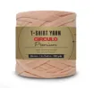 trapillo premium circulo 25mms ancho 94 poliester madeja 270gr 140mts color rosado 3363 0
