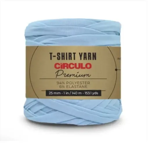 trapillo premium circulo 25mms ancho 94 poliester madeja 270gr 140mts color azul caramelo 2012 0