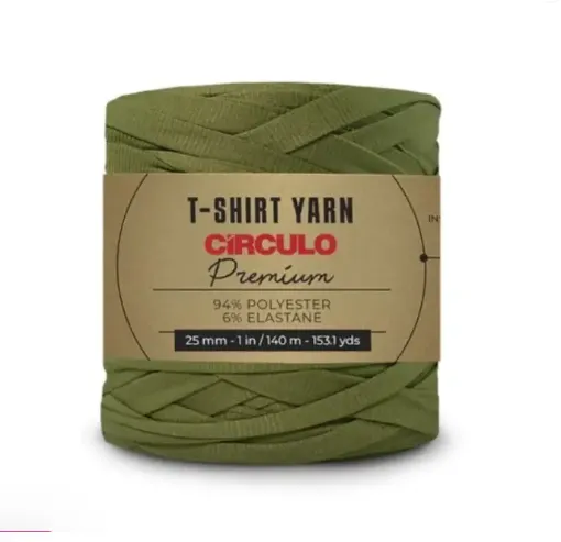 trapillo premium circulo 25mms ancho 94 poliester madeja 270gr 140mts color salvia 5092 0