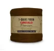 trapillo premium circulo 25mms ancho 94 poliester madeja 270gr 140mts color cocoa 7288 0