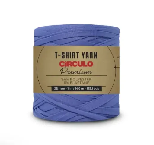 trapillo premium circulo 25mms ancho 94 poliester madeja 270gr 140mts color azul gulf 2903 0