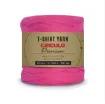 trapillo premium circulo 25mms ancho 94 poliester madeja 270gr 140mts color rosado tropical 3230 0