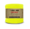 trapillo premium circulo 25mms ancho 94 poliester madeja 270gr 140mts color amarillo neon 780 0