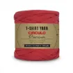 trapillo premium circulo 25mms ancho 94 poliester madeja 270gr 140mts color carmin 3528 0