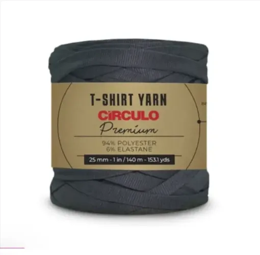 trapillo premium circulo 25mms ancho 94 poliester madeja 270gr 140mts color gris resina 8243 0
